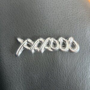 Xxxooo .925 sterling silver brooch